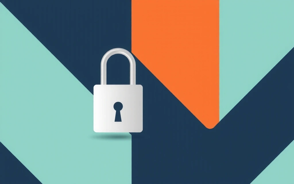 Ilustrație digitală a unui lacăt securizat, simbolizând protecția datelor și confidențialitatea online